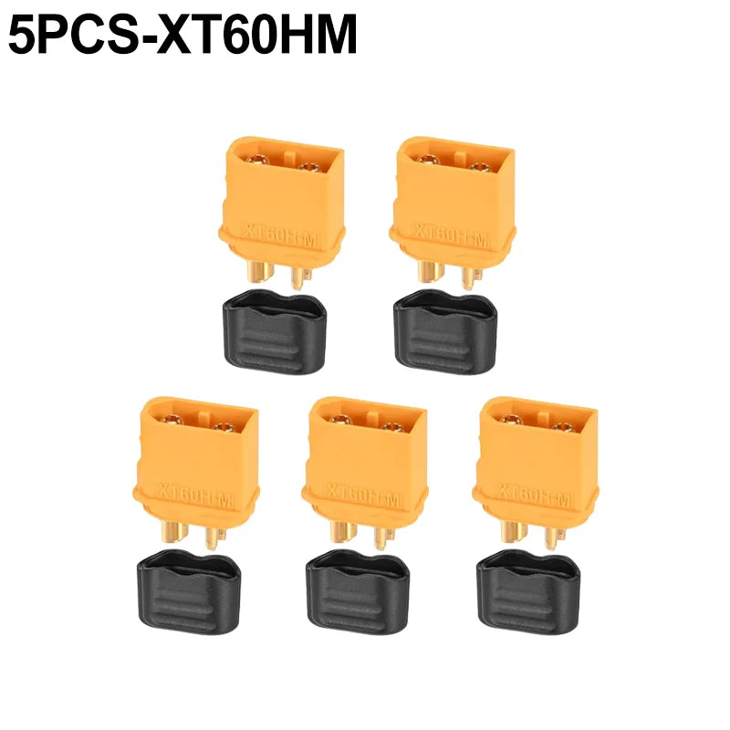 XT60H Plugs Male Female Bullet Connector Wire Cable Connectors Adapter XT60 Power Plug with Sheathfor RC Lipo Battery Airplane
