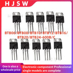 20PCS 100% New Quality BTB06-600B BTB08-600B BTB10-600B BTB12-600B BTB06-800B BTB08-800B BTB10-800B BTB12-800B BTB TO-220 Triac