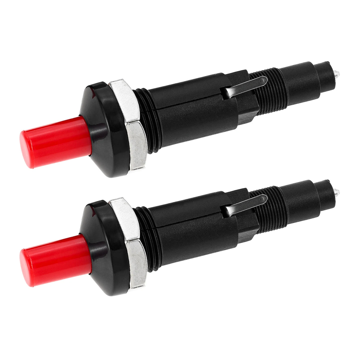 2pcs Push Button Piezo Igniter Two Exits Pressing Sparking for Gas Grill/Range/Heater/Stove Sparker Generator Ceramic  Lighter