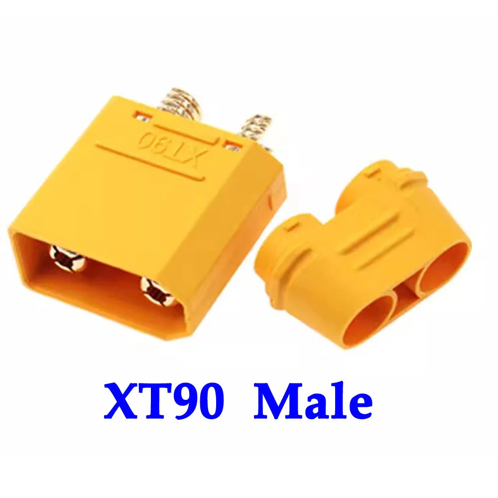 MR60 MR 60 Fireproof Female Male Three-core Connector With Sheath 3.5mm Brass Gold Plated For Lipo ESC RC Model