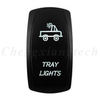 Marine 12V 24V White Led On Off Rocker Switch 5Pin SPST Momentary Switch DPDT ON OFF ON 3-Way for Car Boat Carling 4X4 Narva
