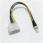 1 PCS 20cm 4 Pin Molex IDE To 3 Pin PC Computer CPU Case Fan Power Connector Cable Adapter