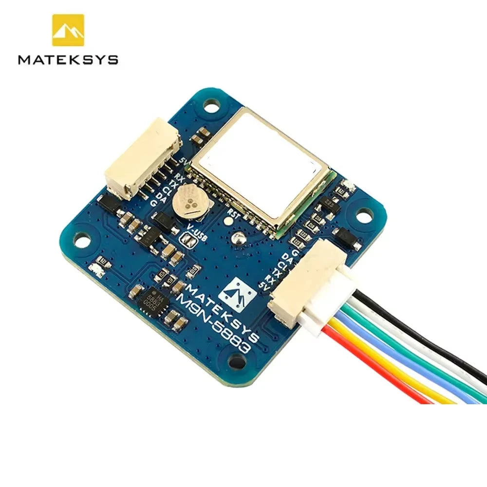 Mateksys M9N‑5883 GNSS Compass Module NEO‑M9N QMC5883L UART I2C JST‑GH GPS For FPV FC Multirotor Fixed‑Wing Drone
