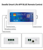 WS2812B WS2815 RGBIC LED Strip Controller Colorful-X7 Bluetooth/WIFI/Zigbee Smart Music Rhythm Sync Pixels Lighting DC5-24V