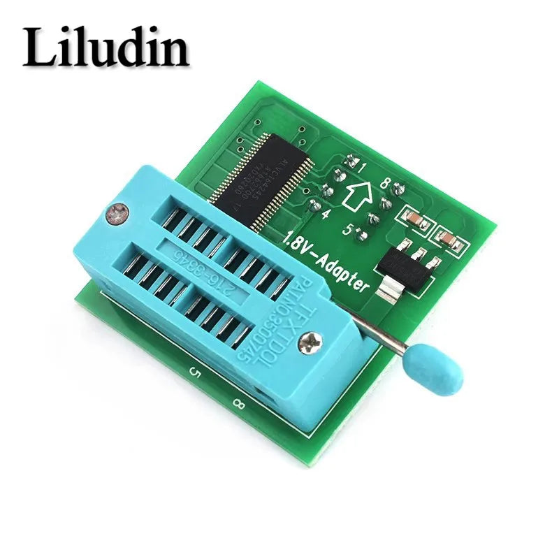 1.8V adapter for Iphone or motherboard 1.8V SPI Flash SOP8 DIP8 W25 MX25 use on programmers TL866CS TL866A EZP2010 EZP2013 CH341