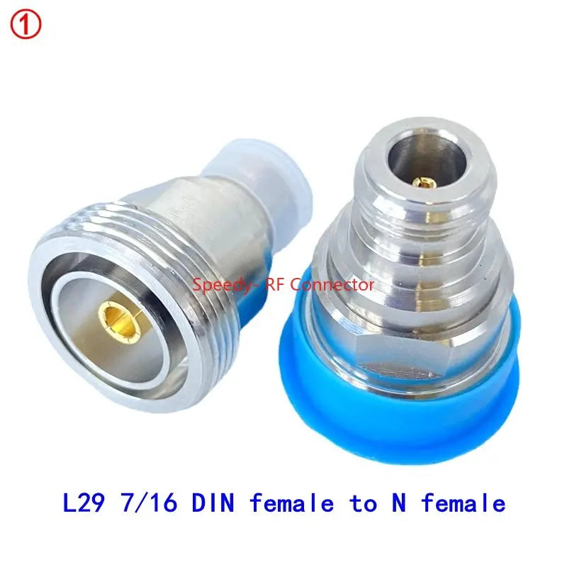 1Pcs L29 7/16 DIN To N Type Connector Din L19 To N Male Jack Female Plug 4hole Flange Water Proof RF Adapter Fast Delivery Brass