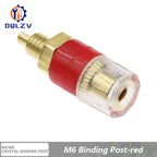 High end Brass Crystal Binding Post 4mm Banana Plug Socket for Amplifier and Speaker Terminal Connector
