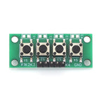 1x4 Single Row 4 Independent Push Button Module Arduino Electronic Experiment Teaching Development Board
