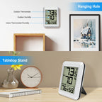 LCD Digital Thermometer Hygrometer Wireless Weather Station Thermo-hygrometer 328ft Remote Sensor  Resolution for Home Garden