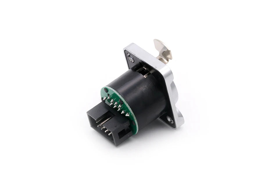1pc D Type RJ45 Network 8P8C Female Panel Mount PCB Socket RJ45 CAT5/5E/6 Ethernet Extension Adapter Industrial RJ45 Connector