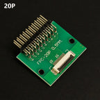 1pcs 4P-- 80P 0.5mm Pitch Connector SMT Adapter to 2.54mm 1.00 Inch Hole FPC FFC Cable Welded Board + Double Row Straight Pin