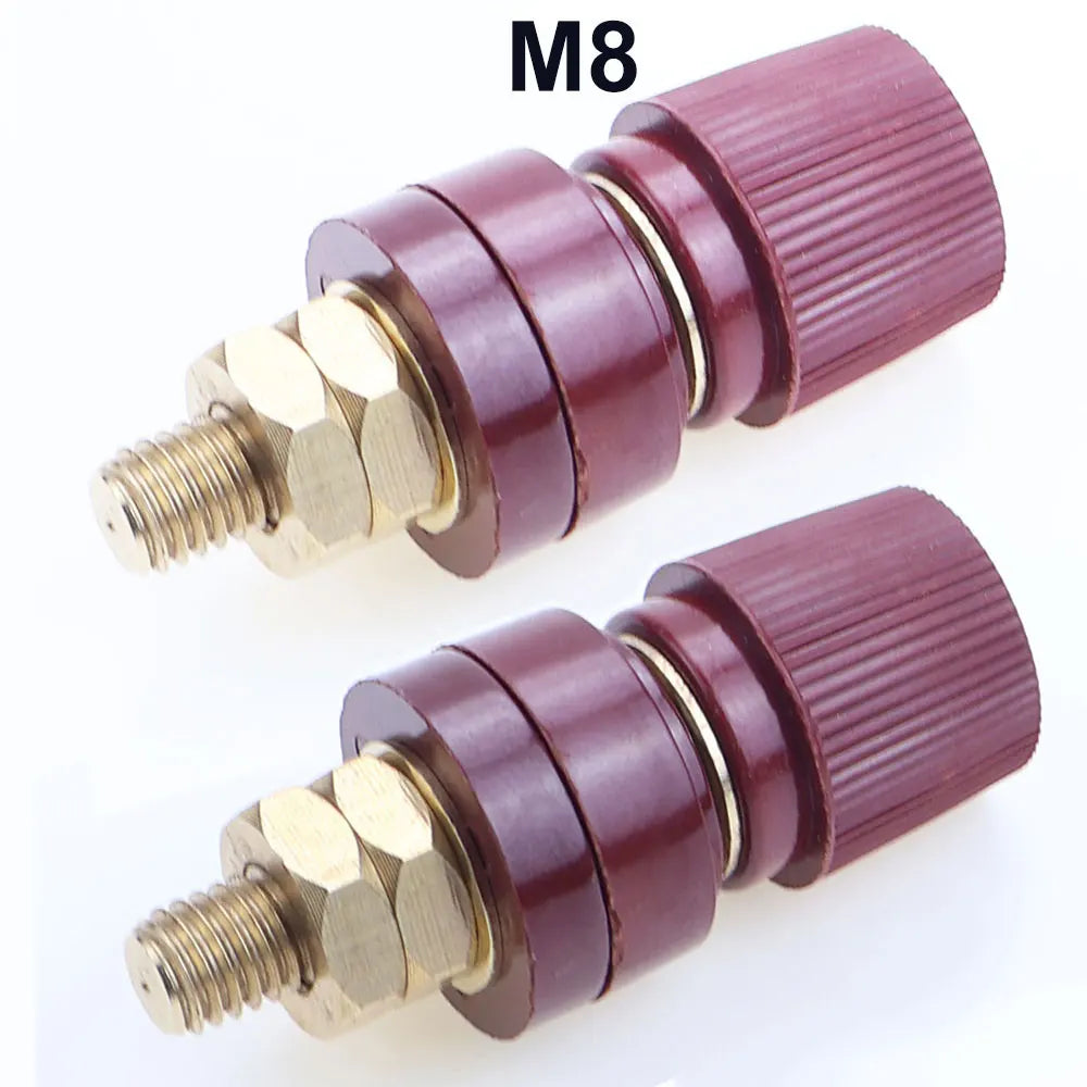 1/2PCS 6mm 8mm Brass Posts Terminal Blocks Power Supply Terminals M6 M8 Welding Machine Inverter Post Connector Car Accessories