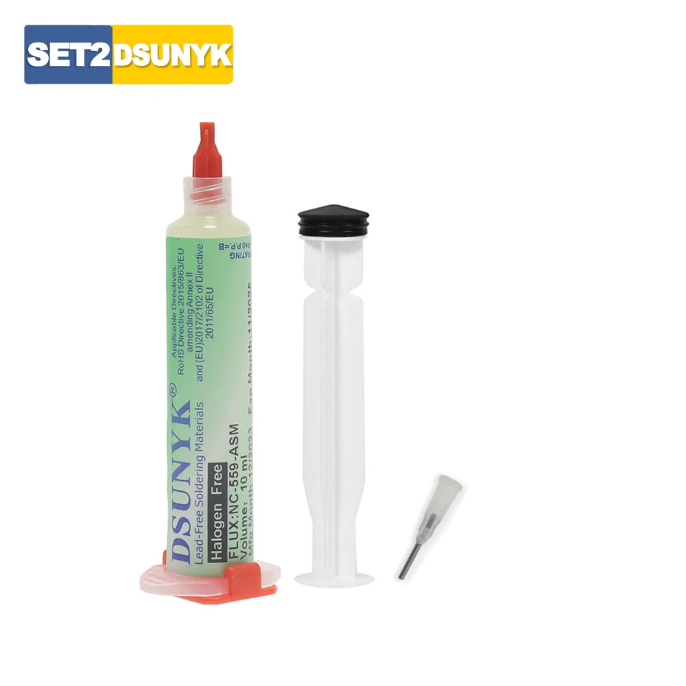 Nc-559-asm Flux Bga Balls,Liquid Solder for Soldering Syringe Solder Paste 10ml Flux for Soldering No Cleaning Welding Tools