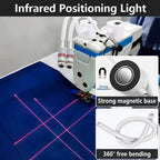 USB Red Laser Positioning Light Infrared Working Lamp Cutting with Magnetic Base DC5V Line/Cross/dot Sewing Machine Accessories