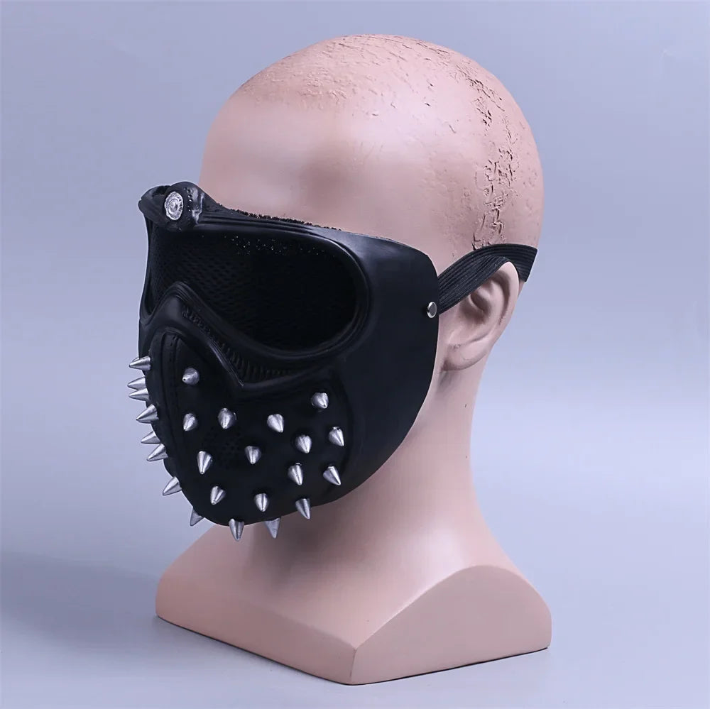 Game Watch Dog Masks Wrench Marcus LED Light Mask Eyes Changeable Cosplay Mask for Man Adult Halloween Party Carnival Masquerade