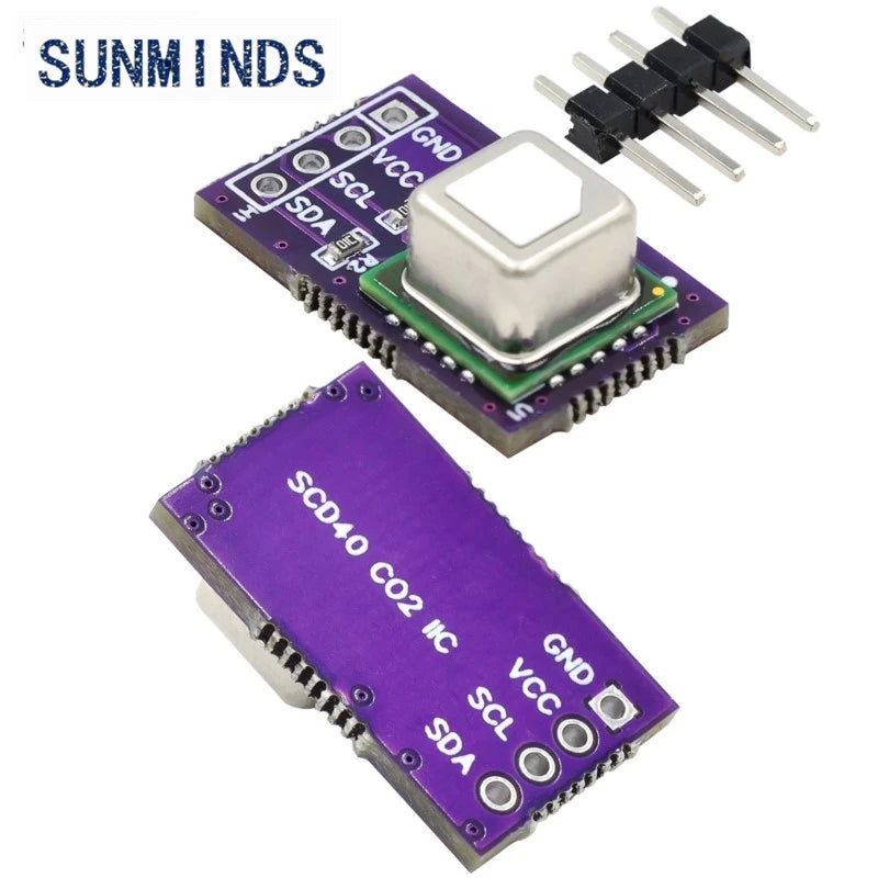 SCD40 SCD41 gas sensor module detects CO2 carbon dioxide temperature and humidity in one sensor I2C communication