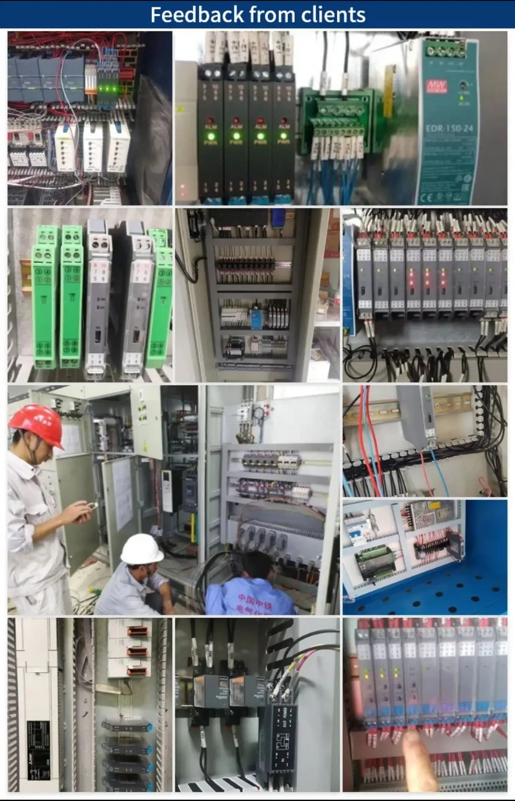 AC DC Current Voltage Transmitter AC/DC 0-10A 0-500V Input 0/4-20mA 0-5/10V Output DC24V Power Supply Current Sensor Transducer