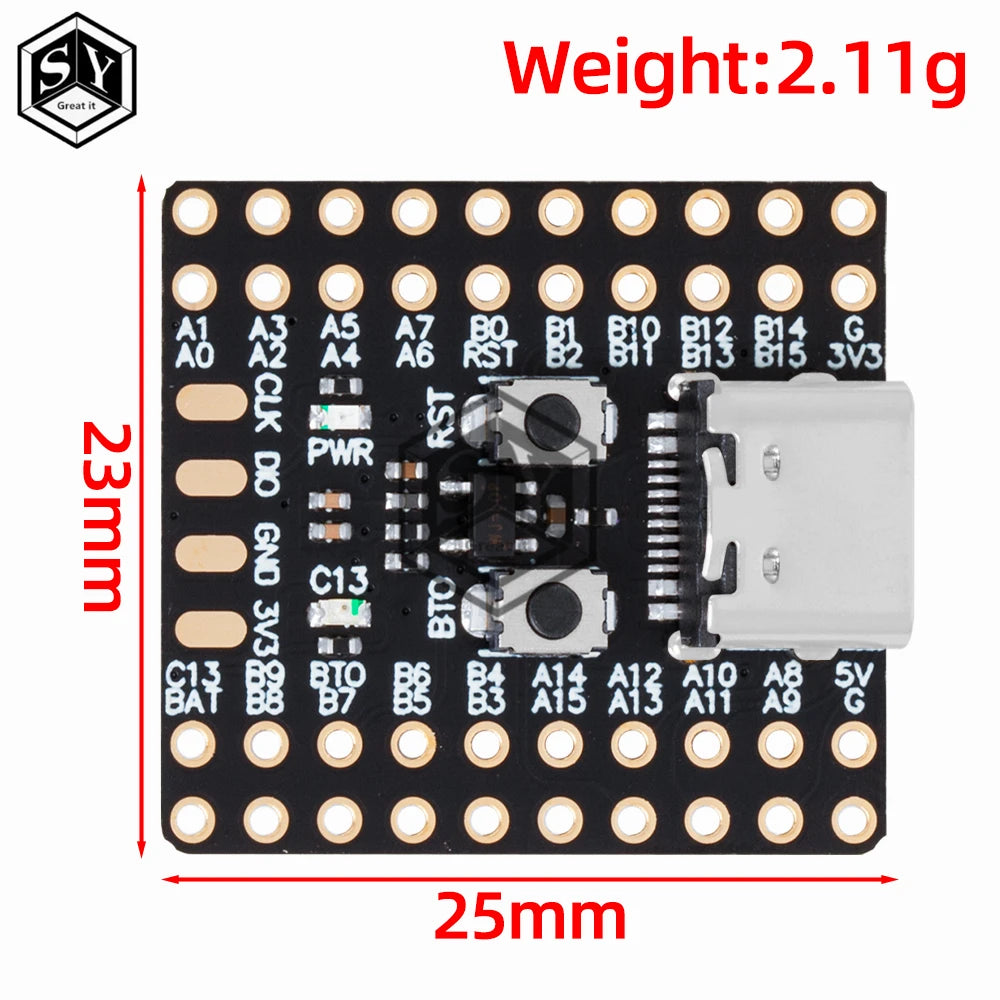 Mini STM32F103C8T6 CH340 Development Board Original Chip Microcontroller Core Board ARM Architecture Minimum System Correx-M3