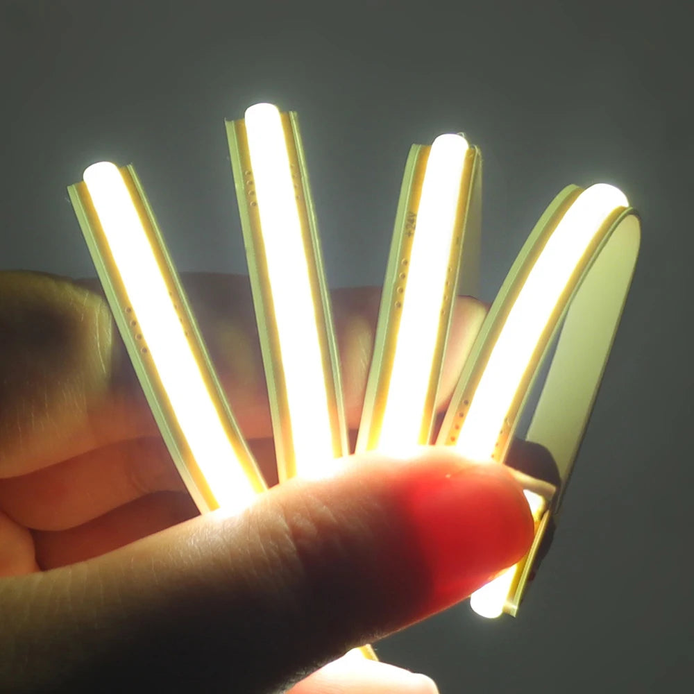 5mm 8mm PCB Free Cut COB LED Strip 12V 24V Tape Light 400 Leds Flexible 3000k 6000k 4000k 0.5m 2m 5m 10m 20m Linear Lighting