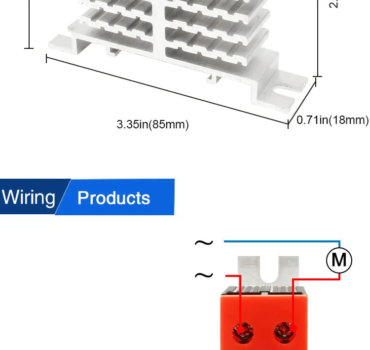 LCTC 10A 25A 40A DIN Rail Solid State Relay Single Phase SSR With Heatsink DC Control AC/ AC Control AC/ DC Control DC