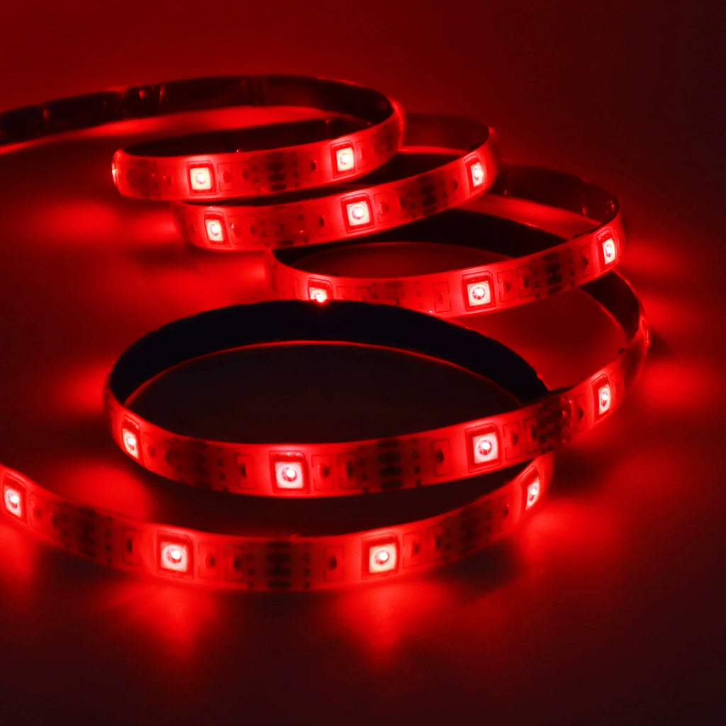 Smart 2IN1 USB LED Strip Lights RGB 5050 Remote Control Kit Flexible Ribbon LED Diode Tape Self-adhesive for TV Backlight