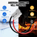 L68AAnderson Connector 50A Kit Anderson Plug 8 Guage 30cm Battery Cables Waterproof Quick Connectors for Lifepo4