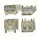5-100pcs Laptop Motherboard Micro 2.0 USB 4Pin 4 Pin DC White A Type Flat Angle 180 Degree Female PCB Connector Socket Jack Plug