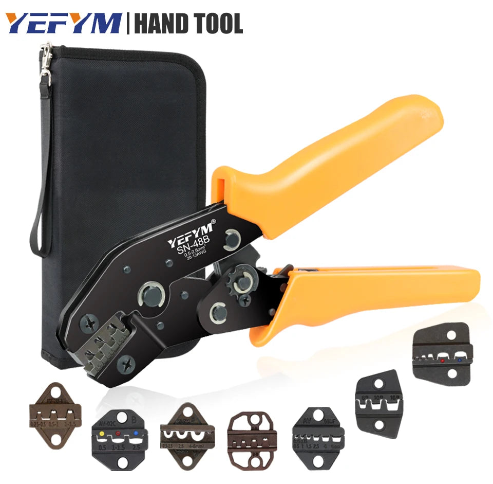 SN-48B Crimping Plier 0.5-2.5mm2 20-13AWG SN-28B/48B/2 Dupont XH2.54 KF2510 SM 2.54 3.96 TAB 2.8/4.8/6.3 Plug Type Terminal