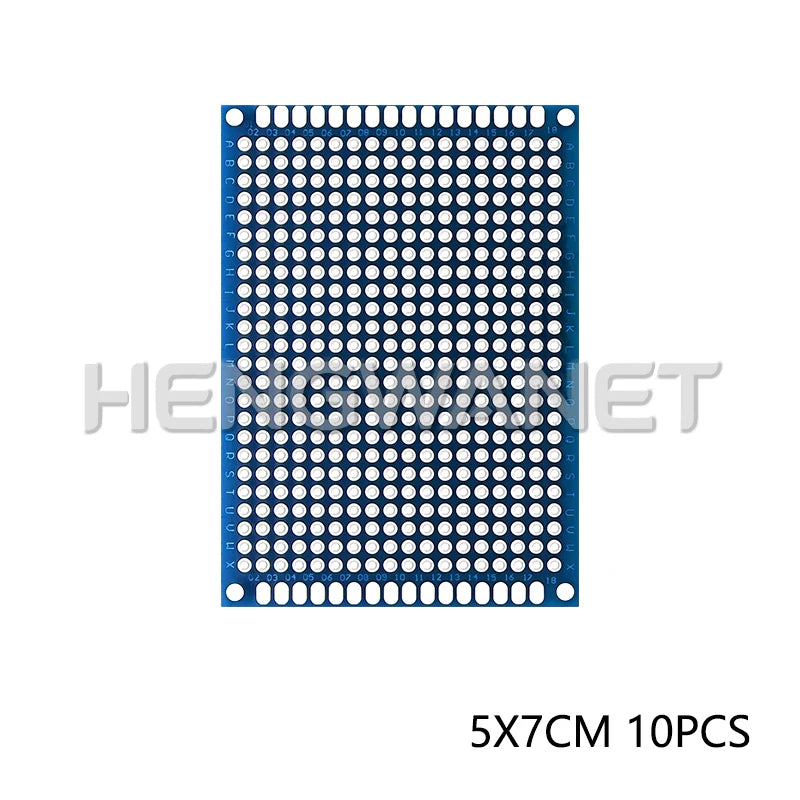 2x8cm 3x7cm 4x6cm 5x7cm 7x9cm Prototype BoardsBlue Circuit Perfboard Double Sided Circuit Boards DIY Electronic Kit
