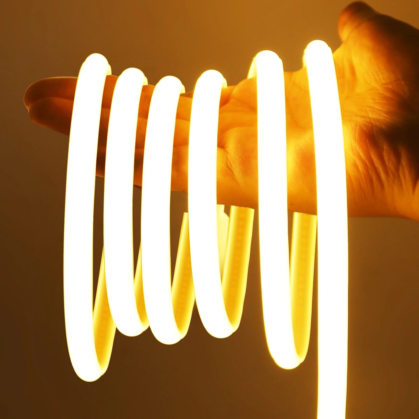 High Bright 220V 230V COB LED Milky Neon Strip Lights 288LEDs/M 3000K 4500K 6000K Waterproof Super Flexible Ribbon Tape 1-100M
