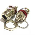 L16 N Female To SMA Female Connector N Female To SMA Female with Nut O-ring Washer Flange Water Proof Bulkhead Panel Mount Brass