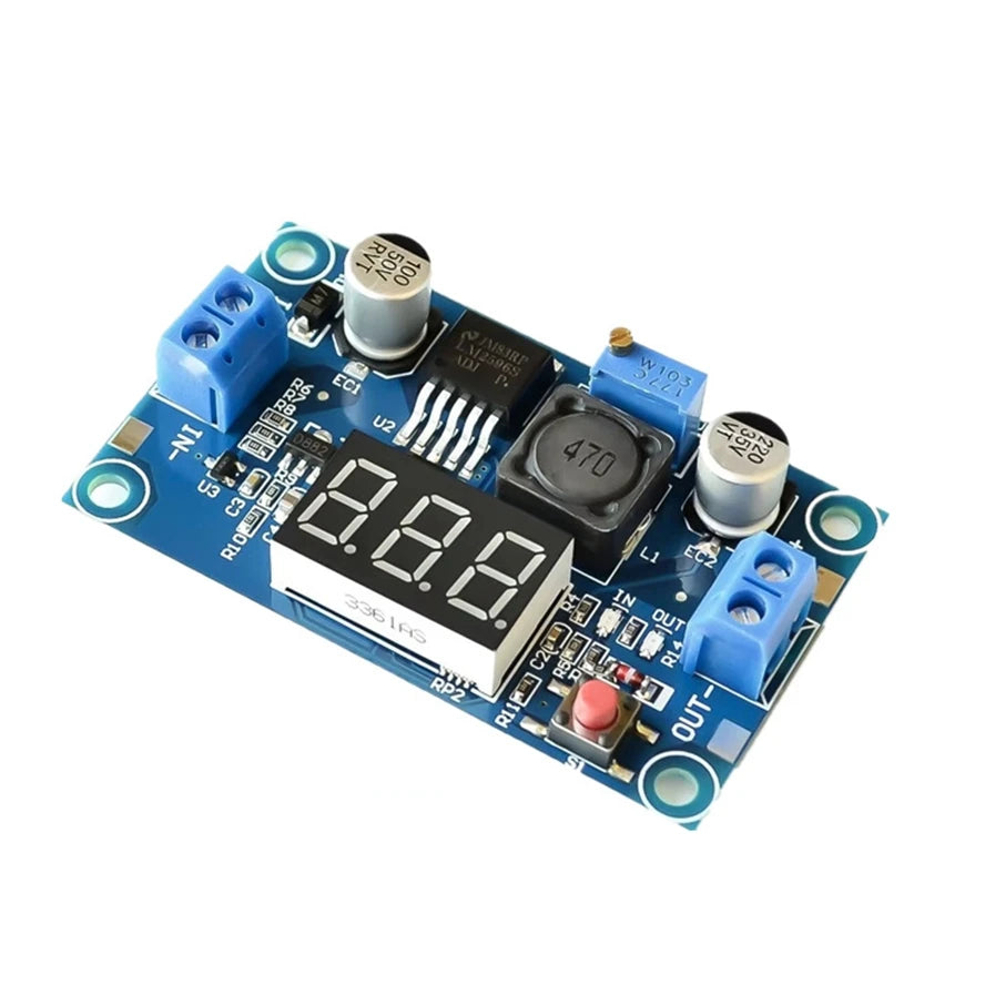 LM2596 DC DC Step Down Converter Voltage Regulator LED Display Voltmeter 4.0~40 to 1.25-37V Buck Adapter Adjustable Power Supply