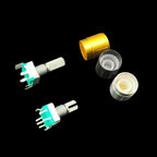 1 Box EC11 Half / Plum Shaft Encoder Switch Kit 5 Pin 20 Position Rotary Encoder Code Switches Handle Long 15mm 20mm