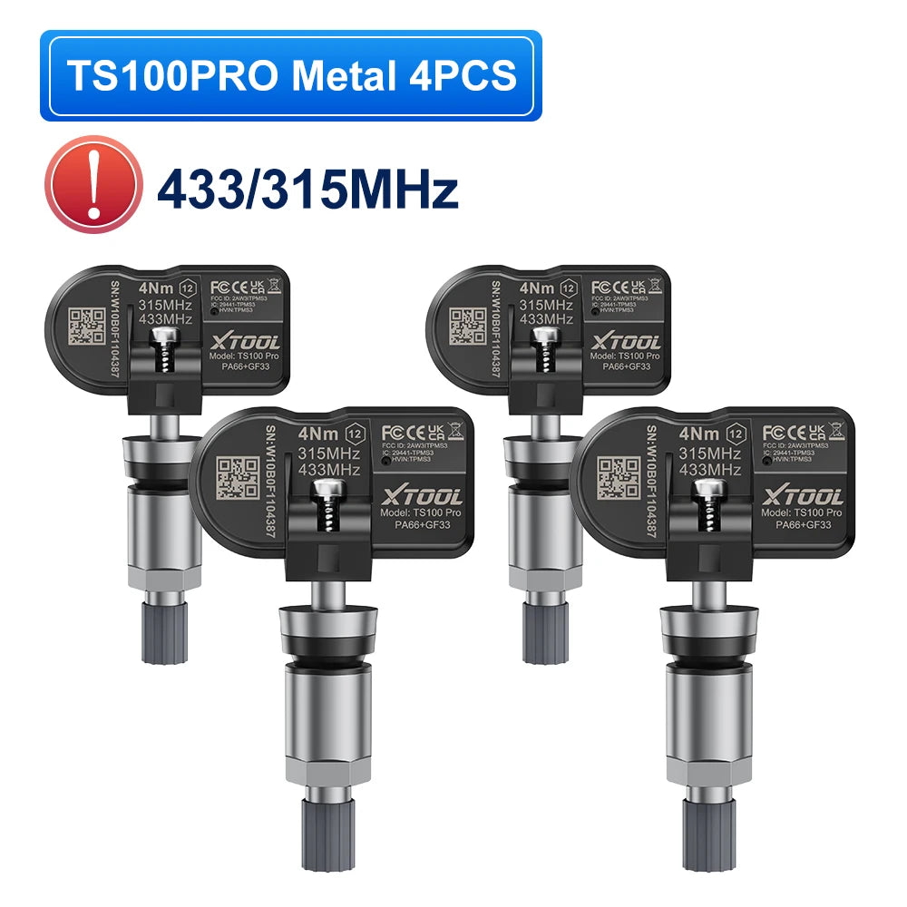 XTOOL TS100 PRO Sensor TPMS Sensor Tire Repair Tools TPMS Pressure Monitor Tester Automotive Tire Pressure Programming Sensors