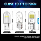 2/6x W5W T10 Led Bulbs Canbus W5W Sapphire COB Drive-Free Led Wedge Bulb 6000K 168 194 Led 5w5 Car Interior Dome Reading Bulb