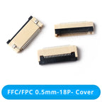 50Pcs/lot FFC FPC Connector 0.5mm 1.0mm 4P/6P/8P/10P/12/14/16/20/24/30/32/40P Pin Flip Type Ribbon Flat Connector Bottom Contact