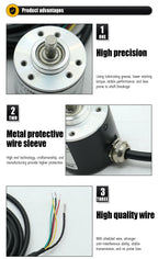 Photoelectric Incremental Rotary Encoder ZSP3806 2‑Phases Shaft 6mm Industrial Automation Equipment Encoder