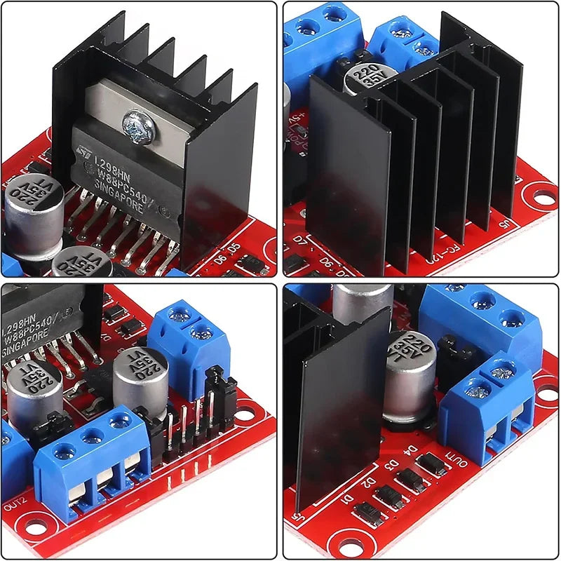 L298N DC Motor Driver Module L298N Stepper Motor Smart Car Robot Breadboard Peltier High Power L298 DC Motor Driver for Arduino