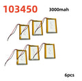 2.0-4.0AH 103450 Polymer Lithium Rechargeable Battery JST PH 2.0mm 2pin Plug for Camera GPS Navigator MP5 Bluetooth Headset