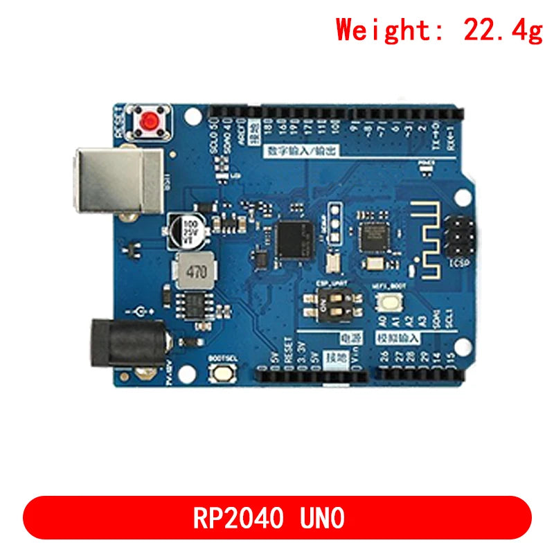 Raspberry Pi Pico Board RP2040 Dual-Core 264KB ARM Low-Power Microcomputers High-Performance Cortex-M0+ Processor