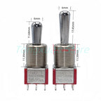 1pc SH T8013-Z1 12mm ON-OFF-ON SPDT DPDT 3/6/12PinS 2/3Position Maintained Toggle Switch Large Long Handle 3A 250VAC/5A 125VAC