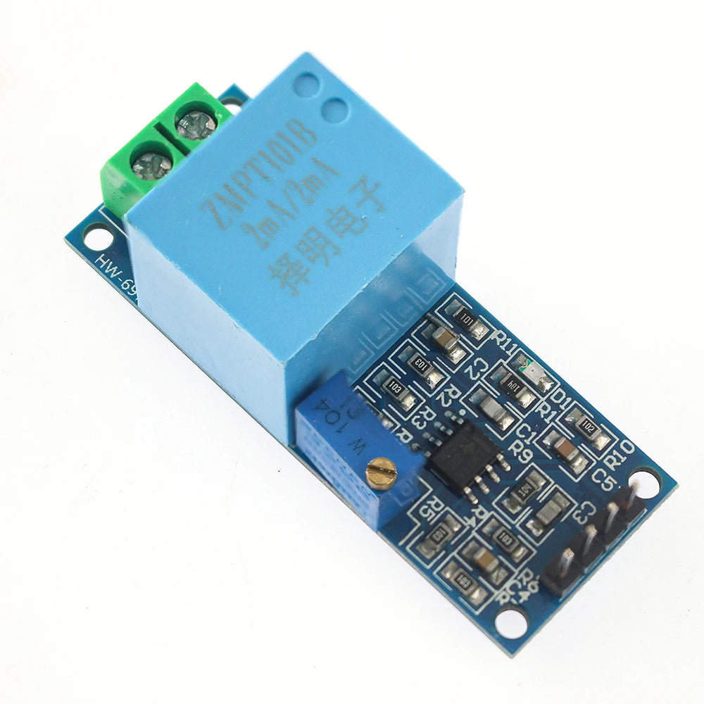 ZMPT101B Unidirectional AC Voltage Sensor Module 0-250V Analog/Digital Output for Single-Phase Transformer & Arduino