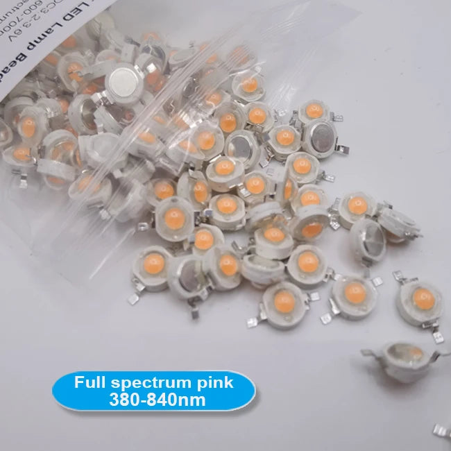 10-100pcs 1W 3W High Power LED Light-Emitting Diode LEDs Chip SMD Warm White Red Green Blue Yellow SpotLight Downlight Lamp Bulb