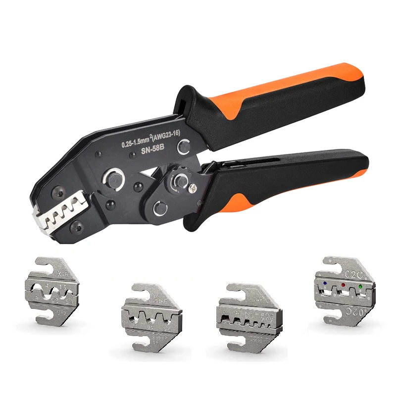 Wire Crimping Plier Jaws Kit for Jst Dupont/VH3.96/Tube/Insulation/Photovoltaic Terminals Crimper Electrical Clamp Hand Tool Set