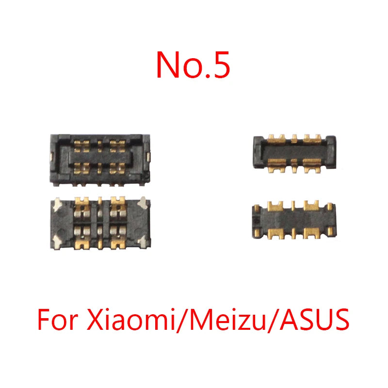 2sets Battery FPC Connector On Board For HUAWEI Honor Xiaomi Redmi Meizu OPPO VIVO Lenovo Samsung Sony ASUS Pixel Infinix Tecno