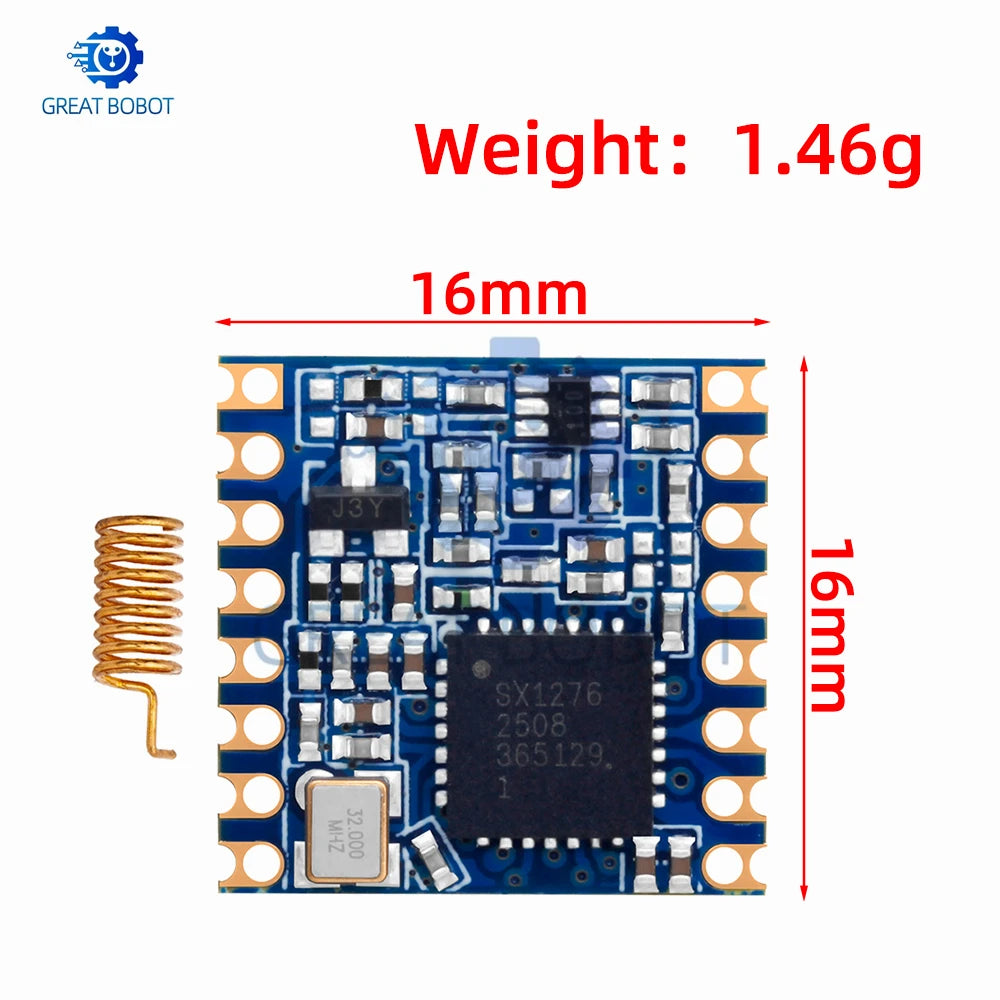 SX1276 LoRa Transceiver Module: 868MHz/915MHz Long-Range Spread Spectrum – Supports LoRa/GFSK, ESP32 Compatible