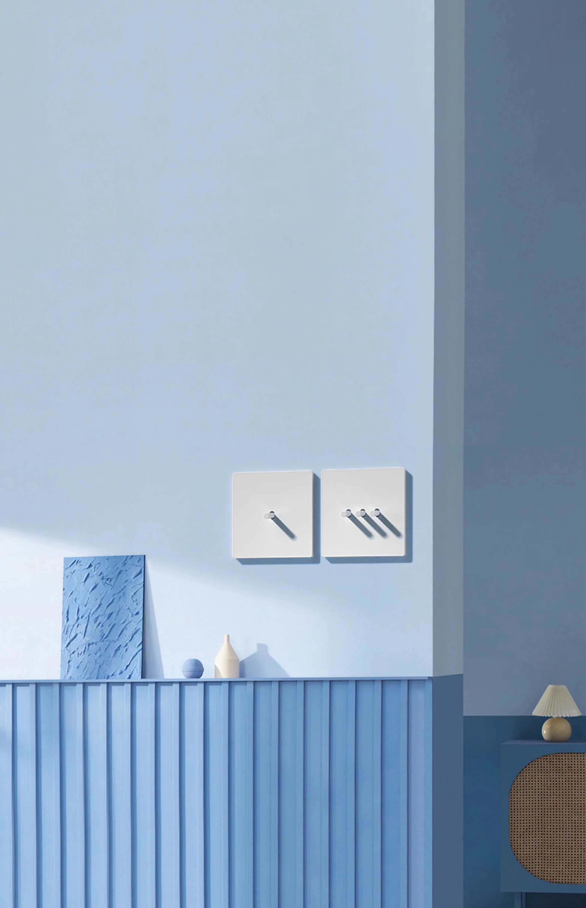 Toggle switch White stainless steel panel retro wall lamp switch AC110-250V 1 2 3 4 Gang 2 Way16A Universal wall light switch