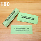 100pcs/lot Battery packaging skin 18650 lithium battery PVC heat shrinkable sleeve packaging skin shrink film insulation sleeve