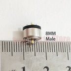 4/5/6/7/8/10mm Circular Magnetic 2Pin Male And Female Pogo Pin Connector 12V 2A Gold-plated For DIY Charging Of Smart Watches
