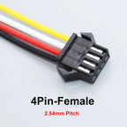JCD 2/3/4/5/6 Pin LED Strip JST SM Connector Male or Female Adapter Plug Connector Terminal with 20CM 22AWG Wire for Light Strip